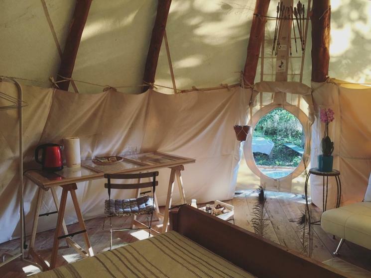 Tipi Lodge Dans La Foret Mimizan-Plage Eksteriør billede