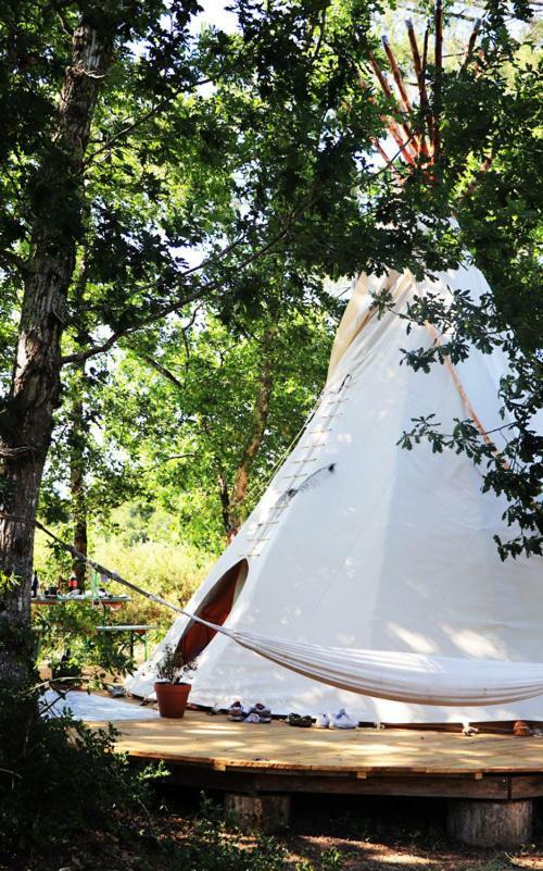 Tipi Lodge Dans La Foret Mimizan-Plage Eksteriør billede