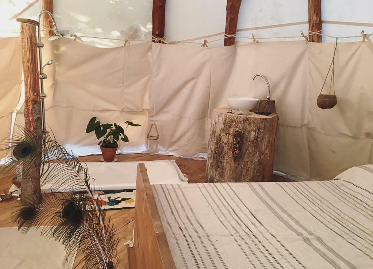 Tipi Lodge Dans La Foret Mimizan-Plage Eksteriør billede